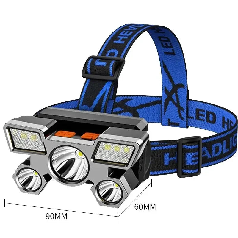 Rechargeable LED Headlamp for Fishing & Camping