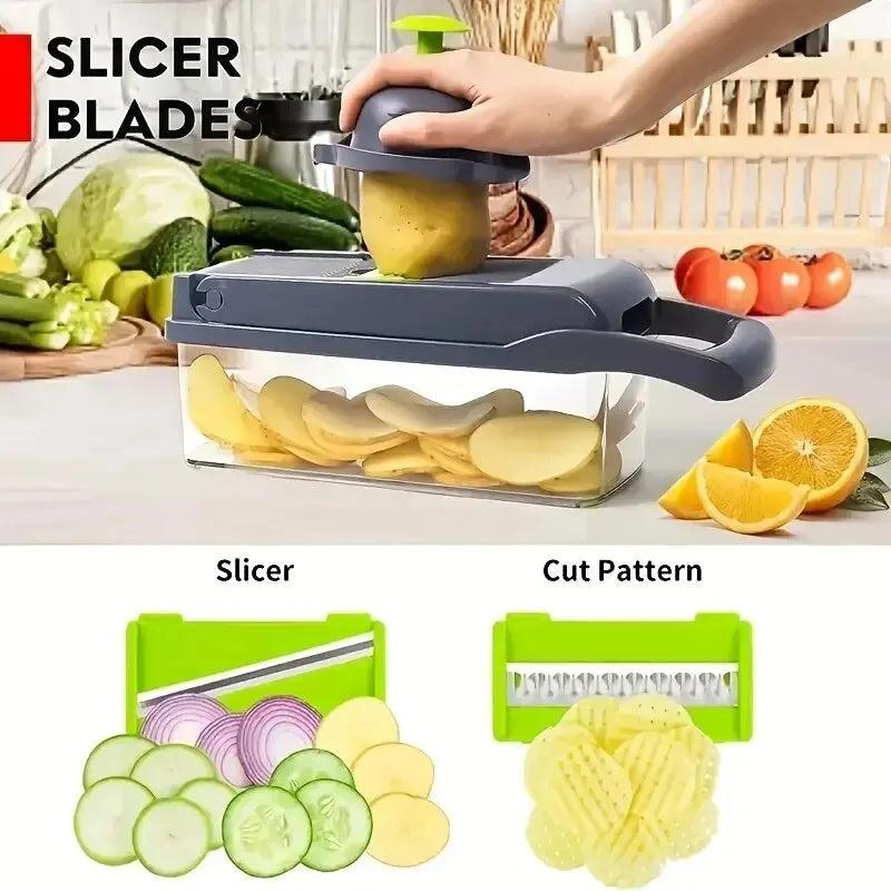16-in-1 Vegetable Chopper & Slicer Kitchen Set