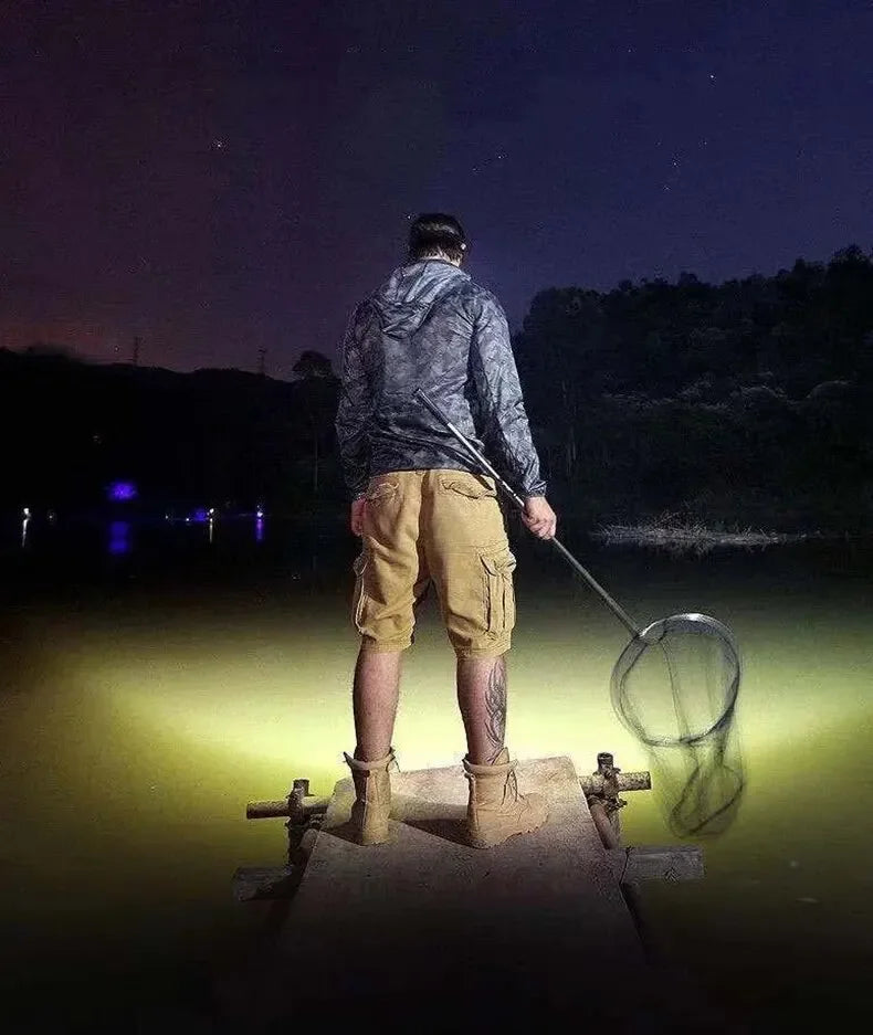 Rechargeable LED Headlamp for Fishing & Camping