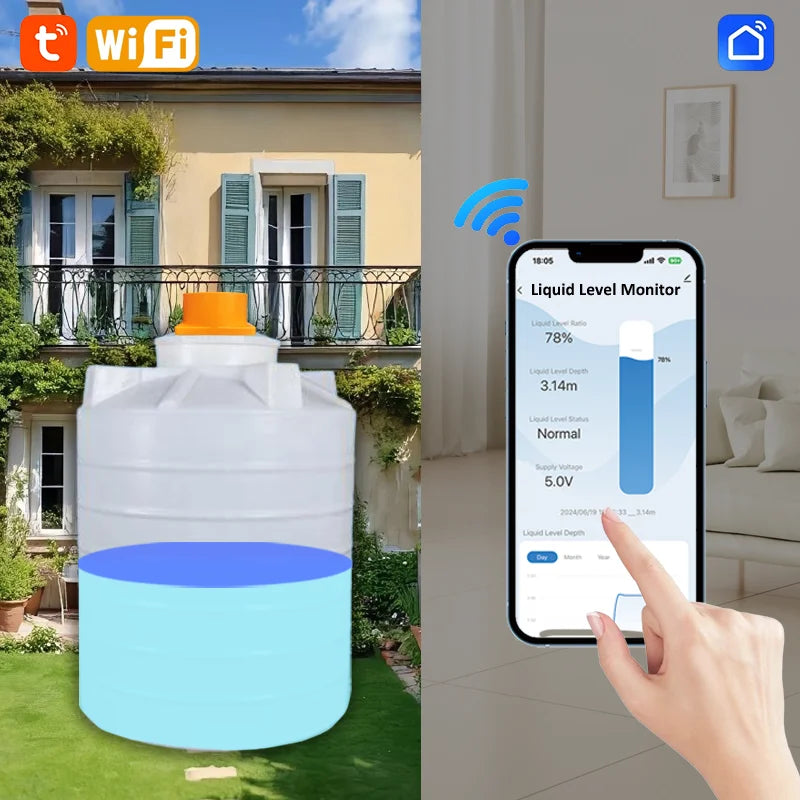 Tuya Smart WiFi Water Level Sensor Socket