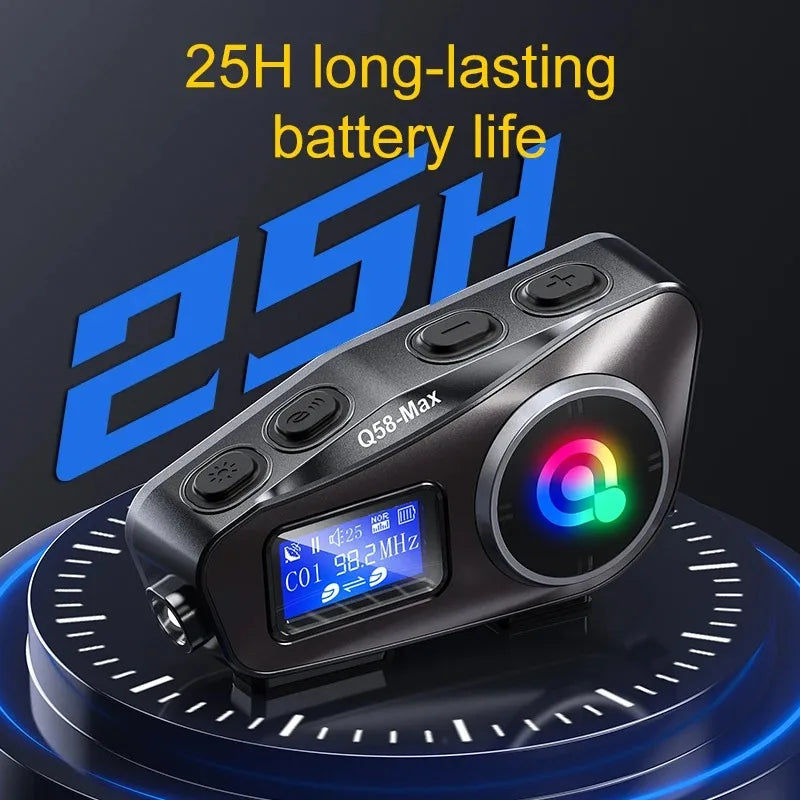 Q58-Max Motorcycle Bluetooth Intercom Headset