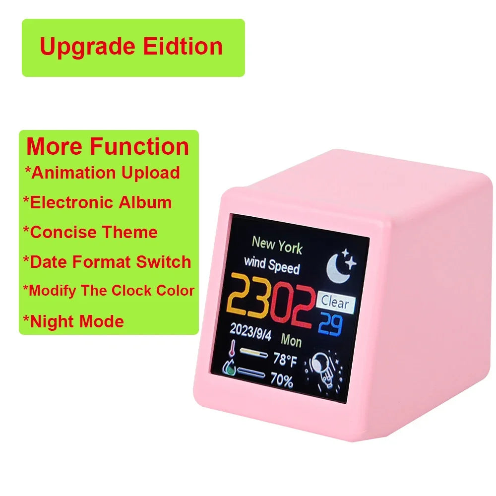 Smart WiFi Weather Clock with Bitcoin Monitor