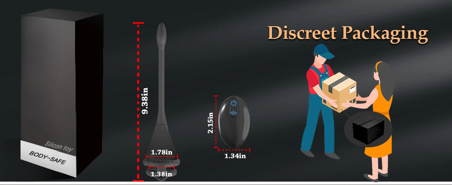 Remote Vibrating Cock Ring with Anal Stimulator