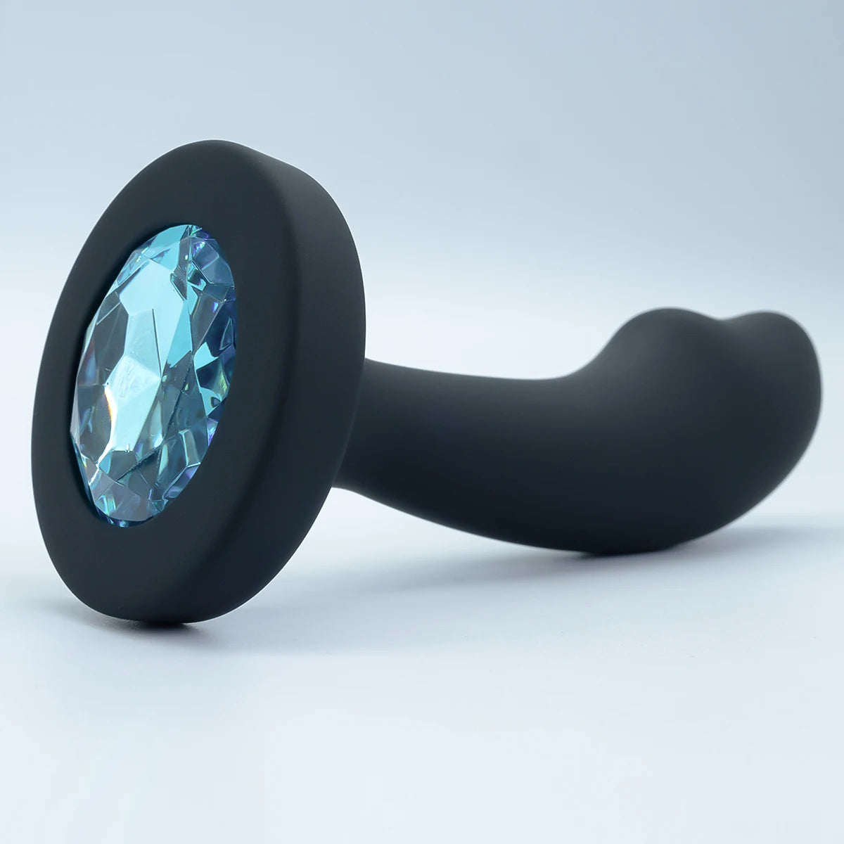 Silicone Anal Plug with Gem Base