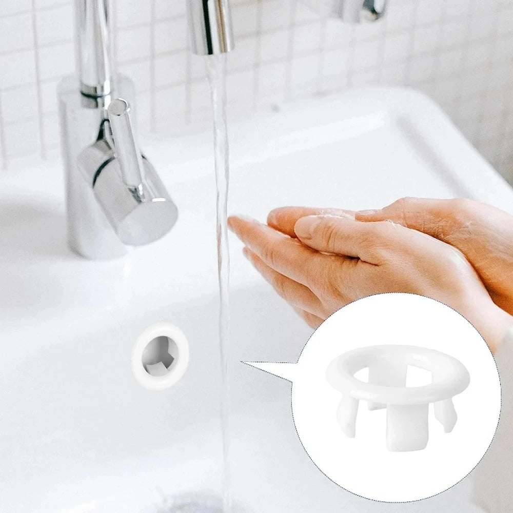 4Pcs Overflow Drain Cover for Sink & Bathtub