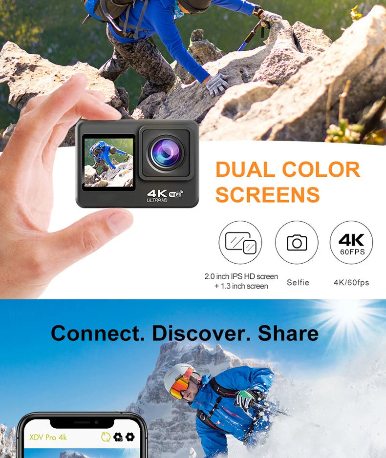 Capture epic moments with this Ultra HD 4K Action Camera!