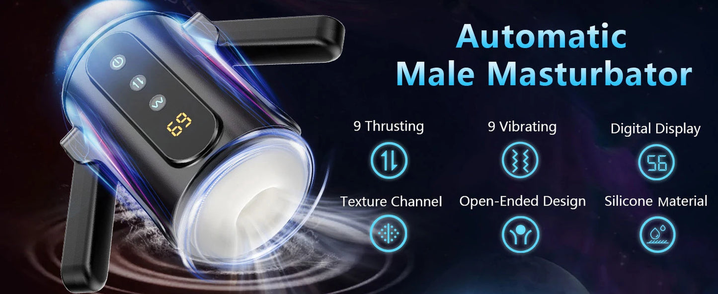 Foldable Male Masturbator with Vibration