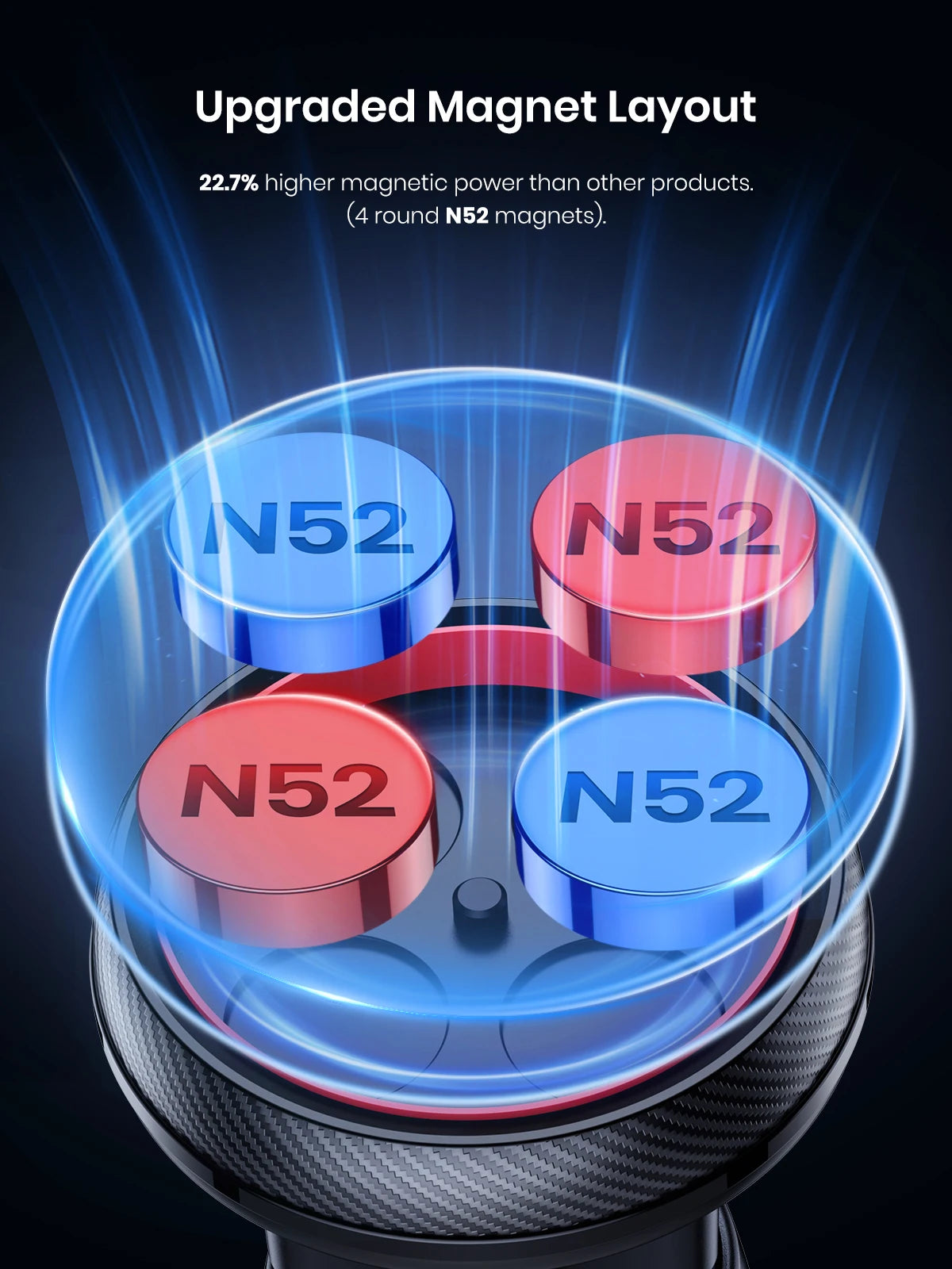 Magnetic Car Phone Mount in Car Phone Holder Air Vent Magnetic - Clickilix