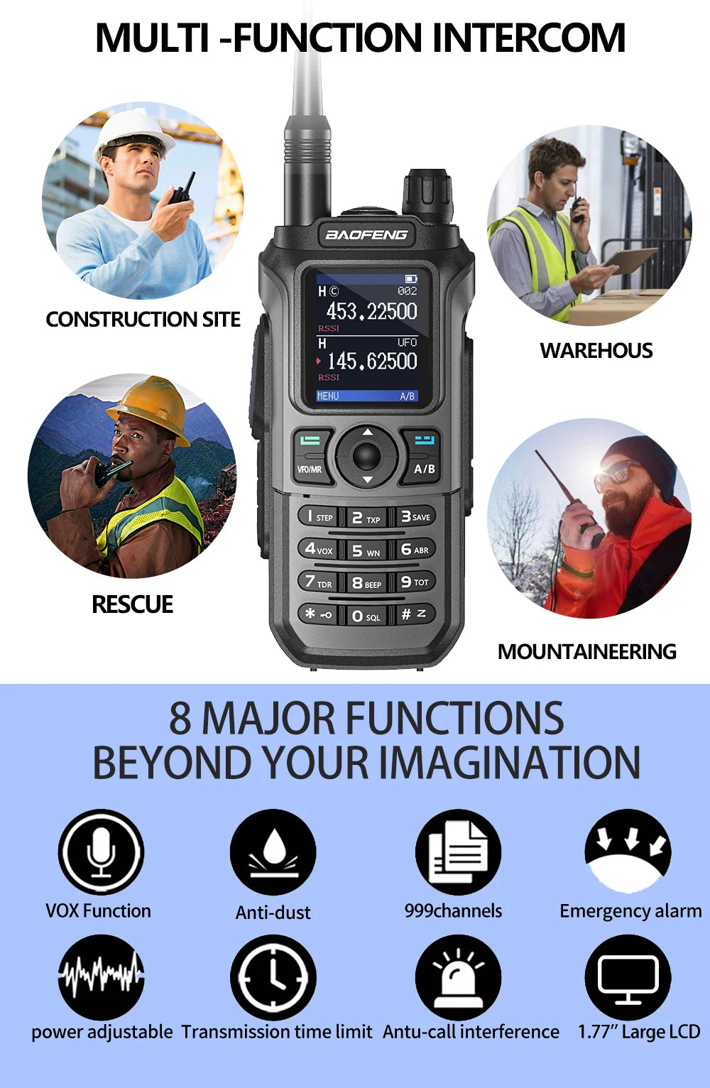 Baofeng UV-21 Pro V2 Waterproof Long-Range Radio