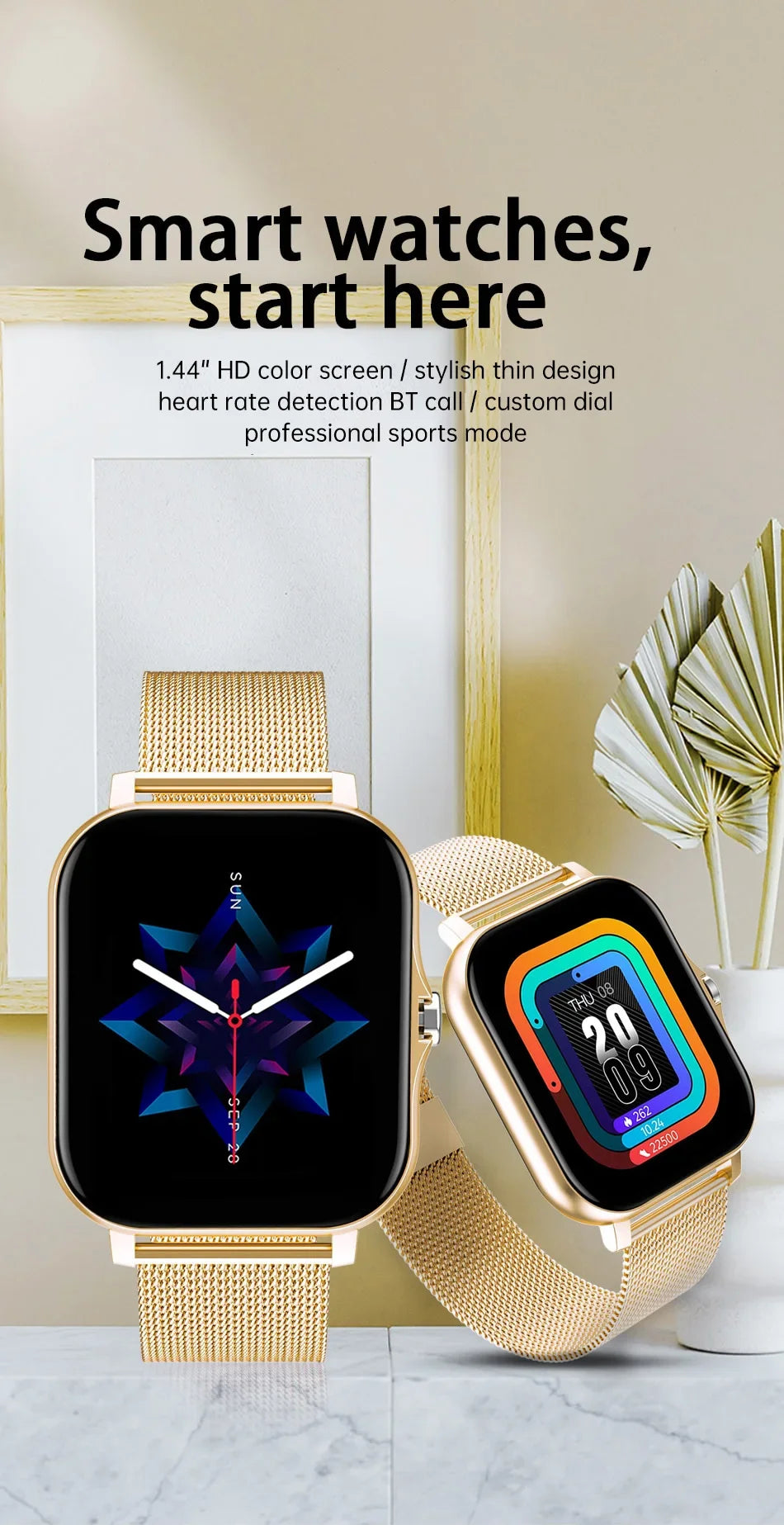 Smart Watch with Bluetooth Call & Full Touch