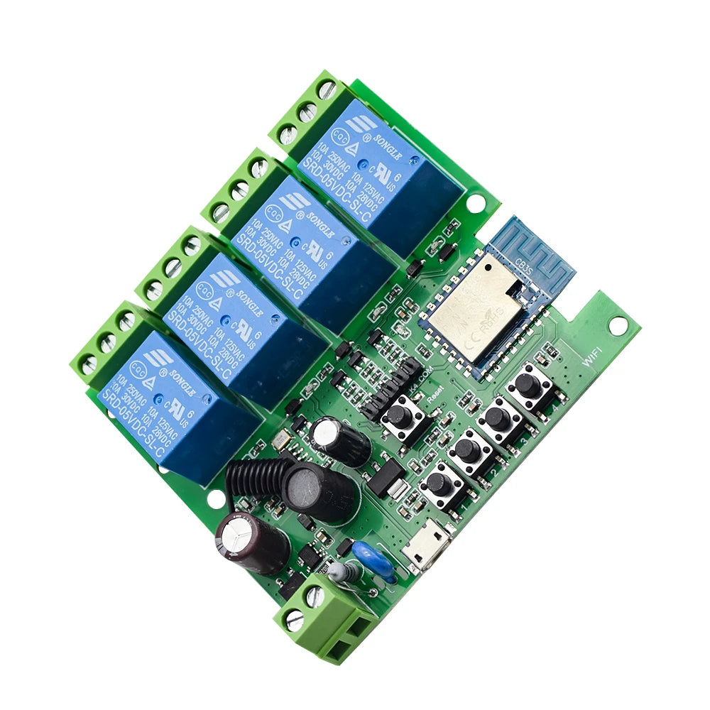 Tuya Smart WiFi Switch Module – Multi-Channel Relay Control