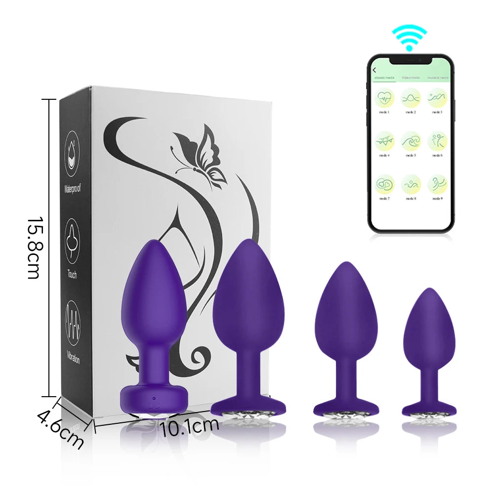 Bluetooth Remote Anal Vibrator with APP