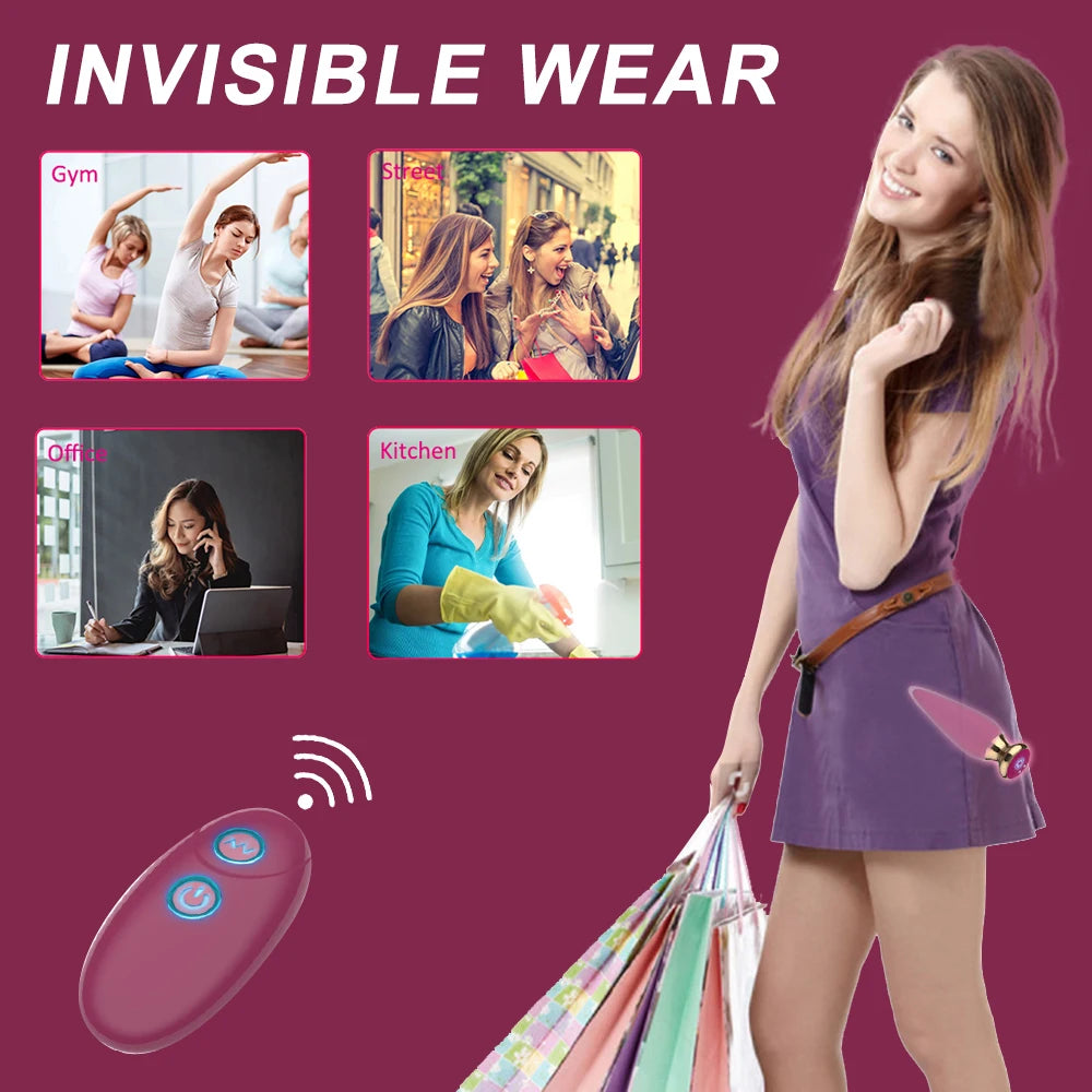Wireless Remote Anal Vibrator for Men & Women