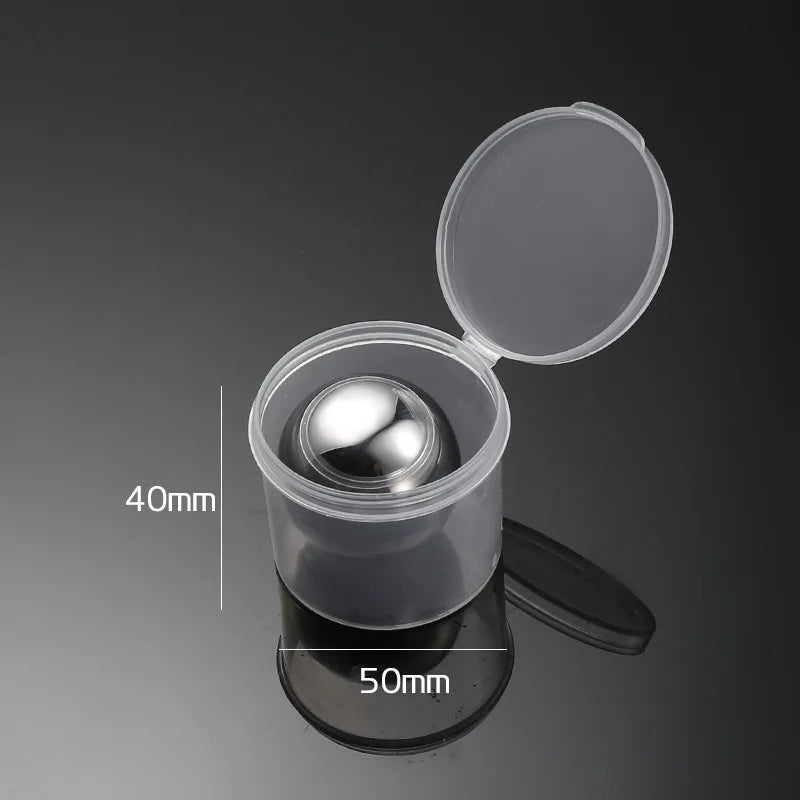 Stainless Steel Round Whiskey Stones Set