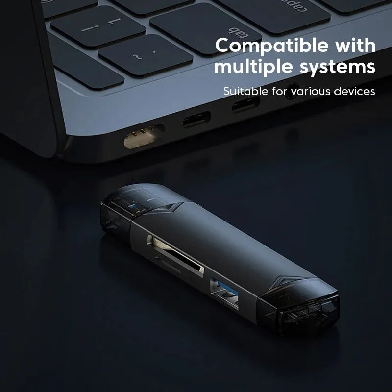 6 in 1 Type C Card Reader USB 3.0 Micro Sd TF USB Flash Drive