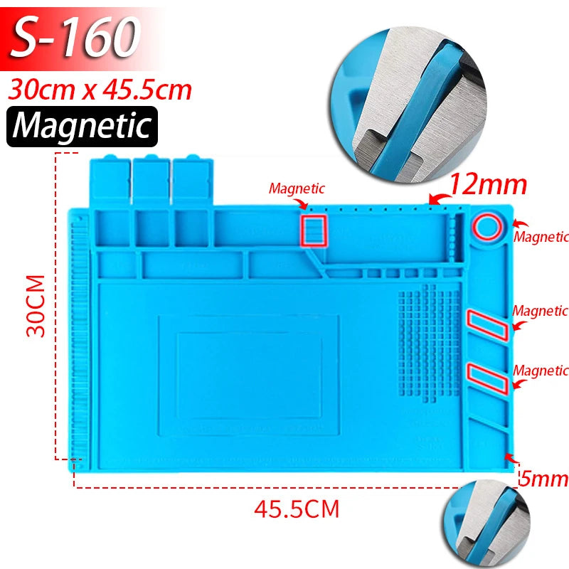 Silicone Soldering Mat – Heat-Proof, Static-Safe, Repair-Ready!
