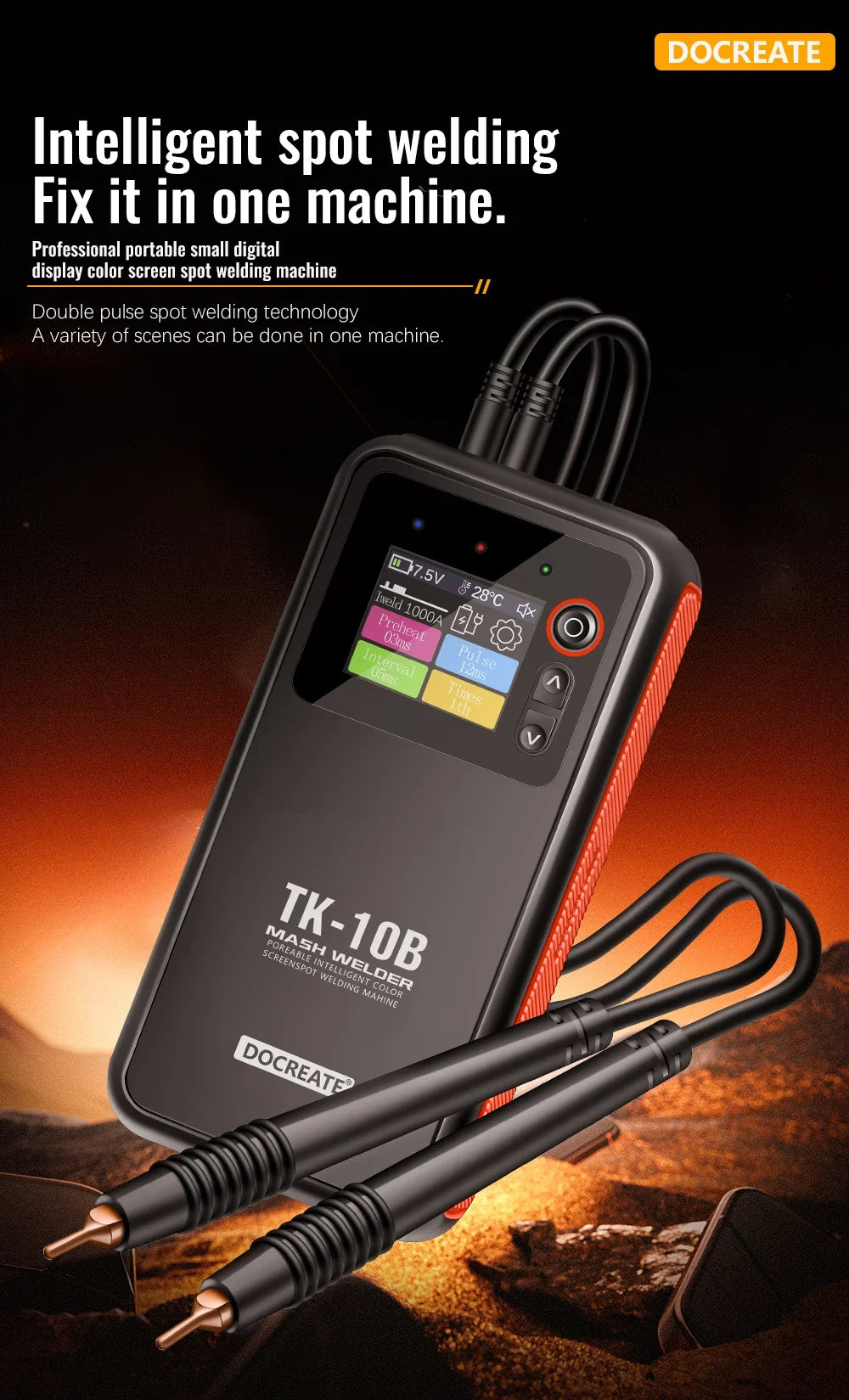 Smart Dual-Pulse Spot Welder & Power Bank