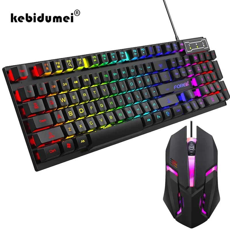 104-Key Backlit Mechanical Gaming Keyboard & Mouse Set