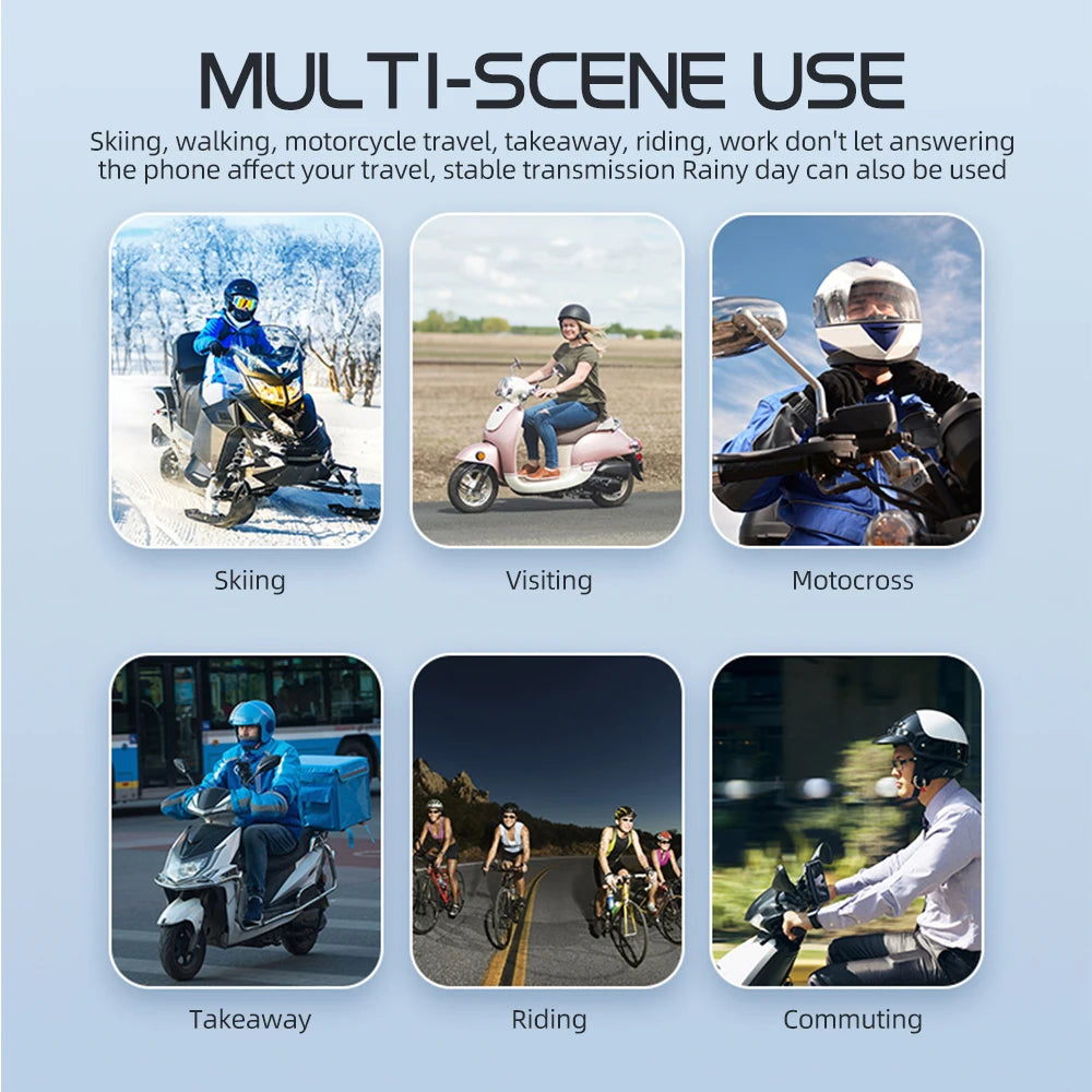 Kebidumei YP10 Bluetooth 5.3 Motorcycle Intercom