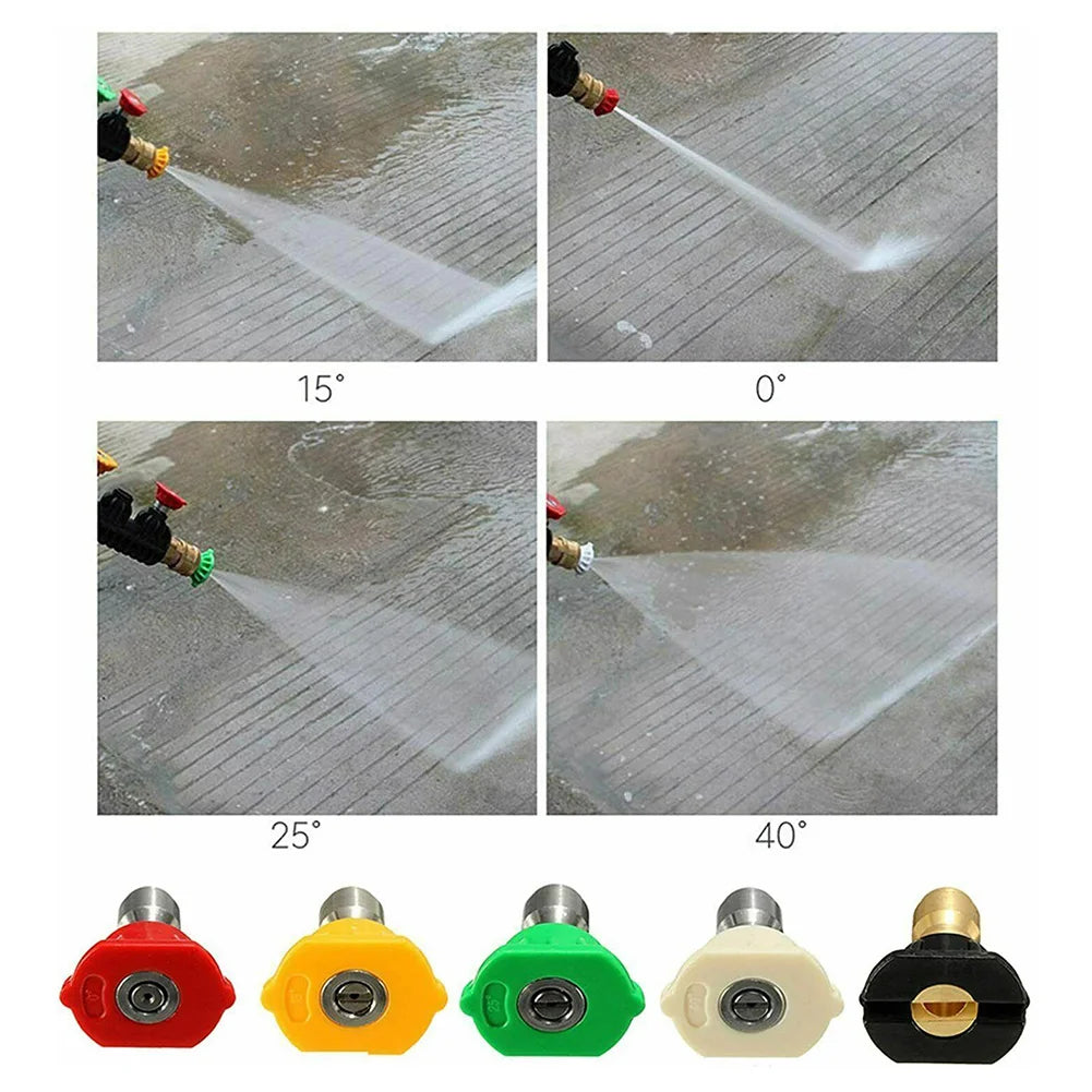 5pc Quick-Connect Pressure Washer Nozzle Set