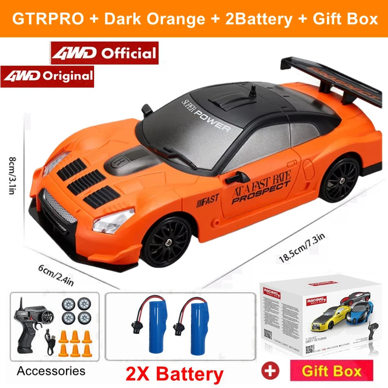 2.4G Drift RC Car – 4WD Remote Control Racing Toy