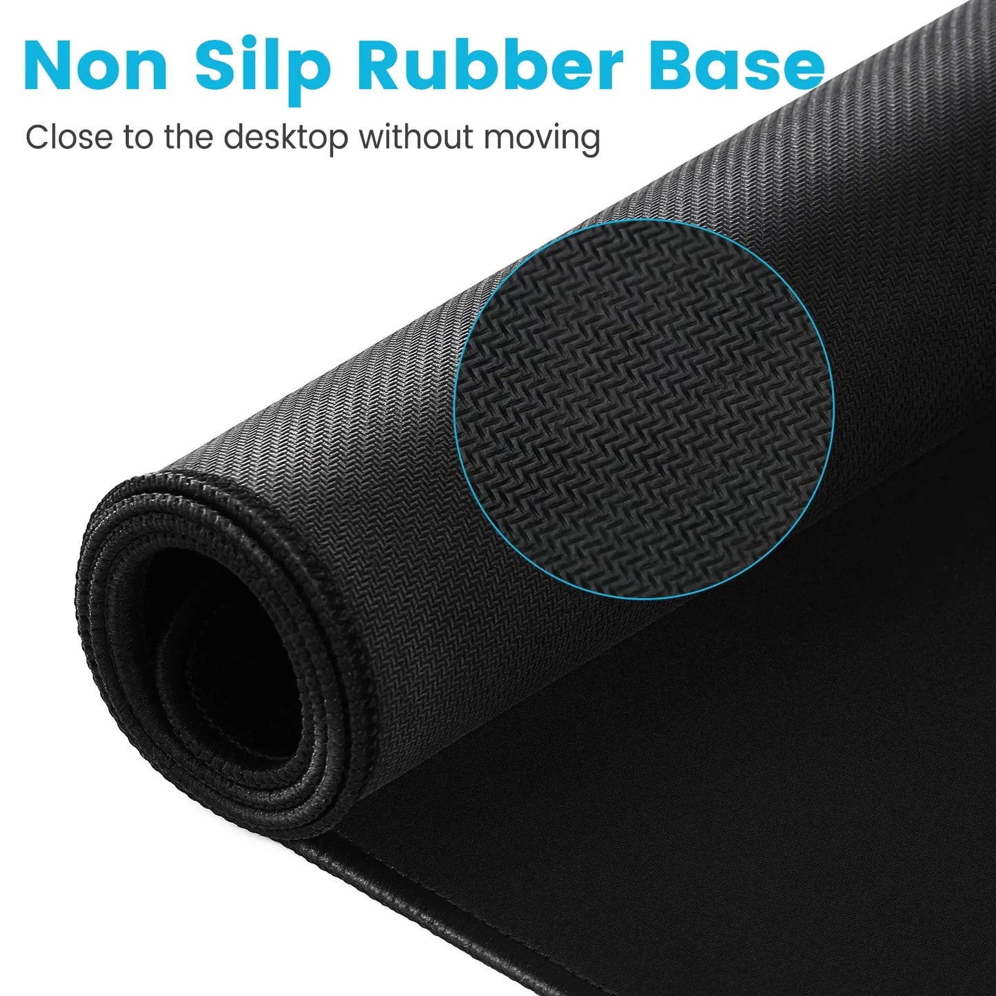 XXL Black Mouse Pad – Large Gaming Desk Mat