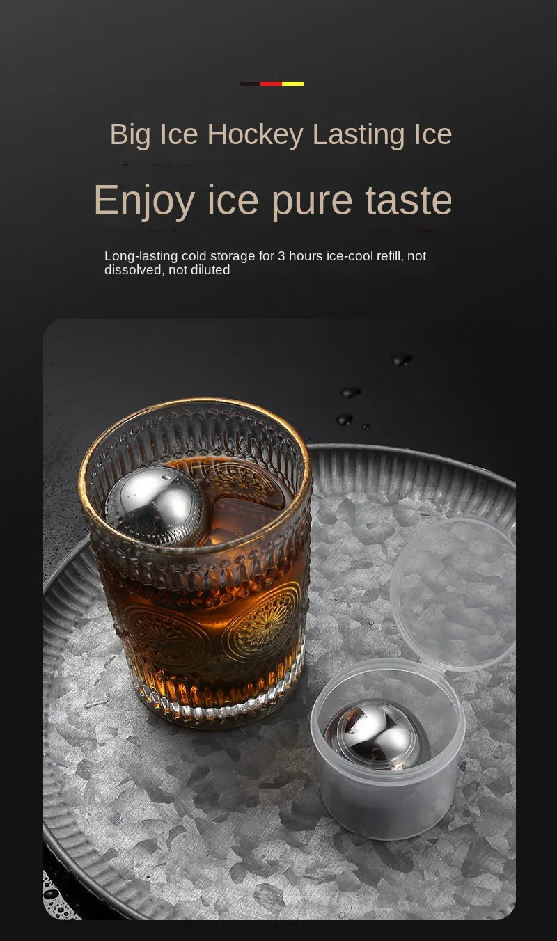 Stainless Steel Round Whiskey Stones Set