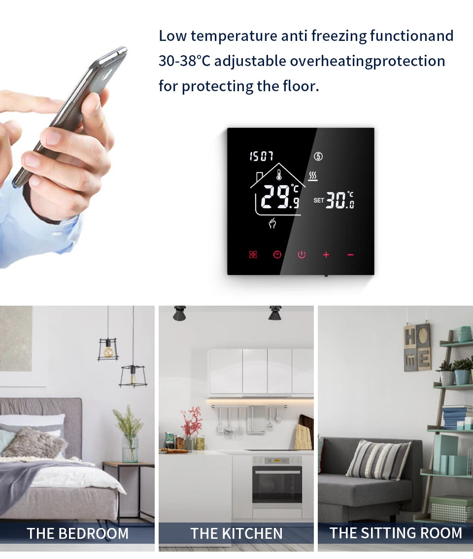 Tuya WiFi Smart Thermostat – Floor & Boiler Heating Control