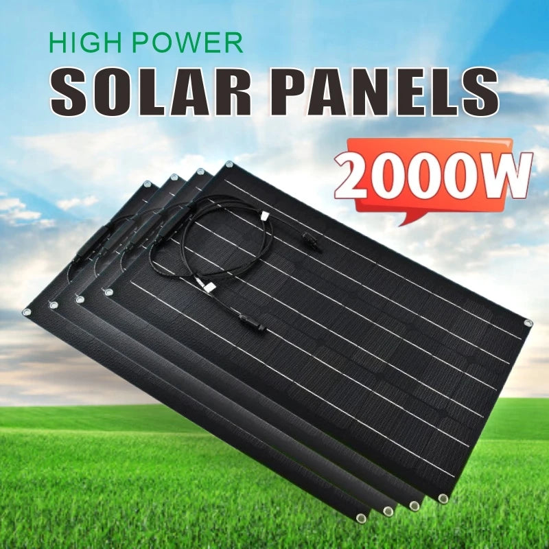 Super Power Solar Panel Kits 500W-2000W for RV & Camping