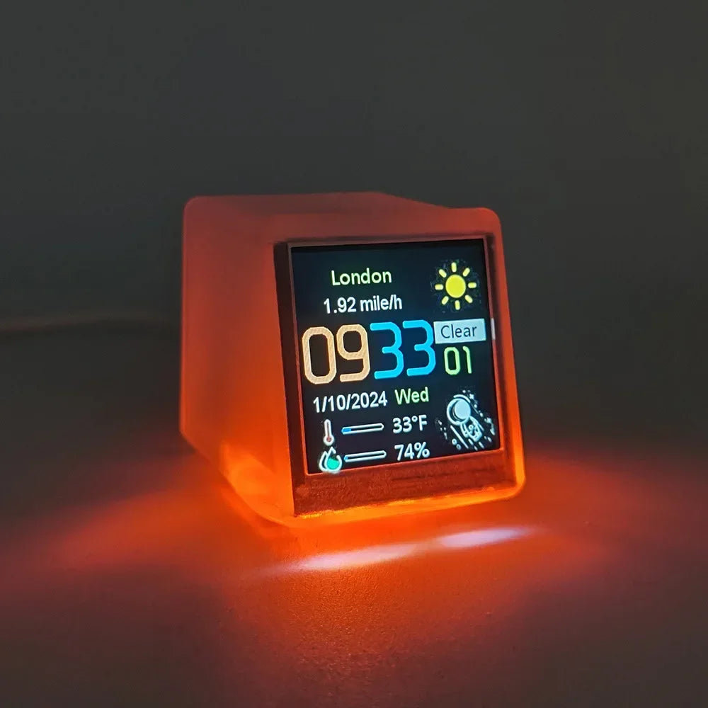Smart WiFi Weather Clock with Bitcoin Monitor