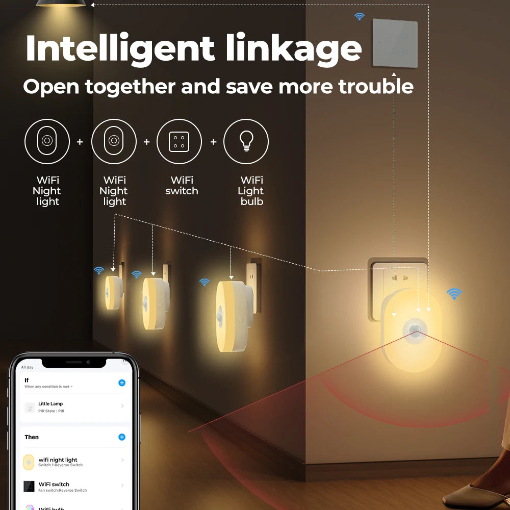 Smart WiFi Night Light with App Control