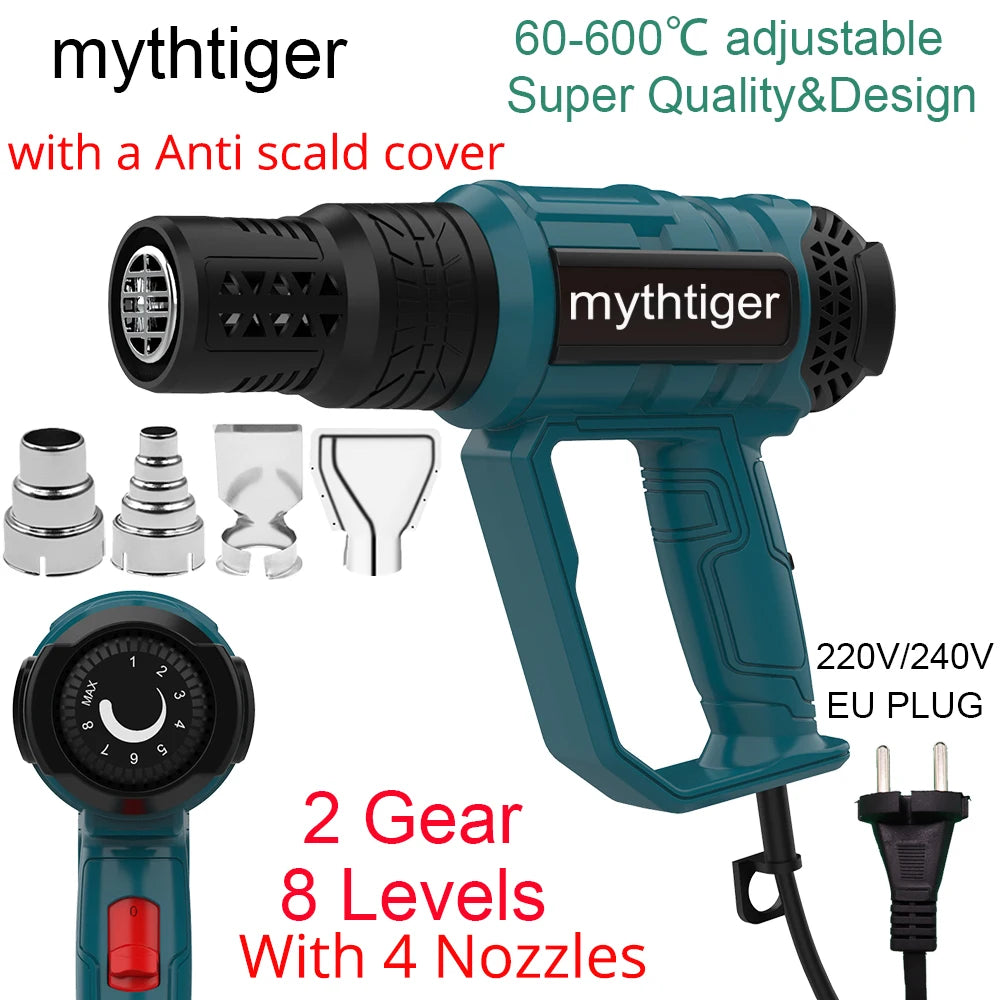 2000W Industrial Electric Hot Air Gun Digital