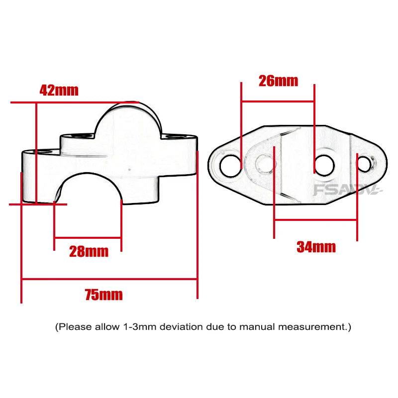 Handlebar Riser Clamp for CFMOTO 450MT