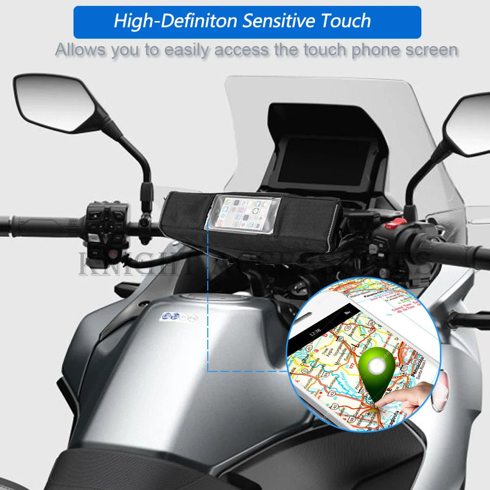 Waterproof GPS Handlebar Bag for V-STROM