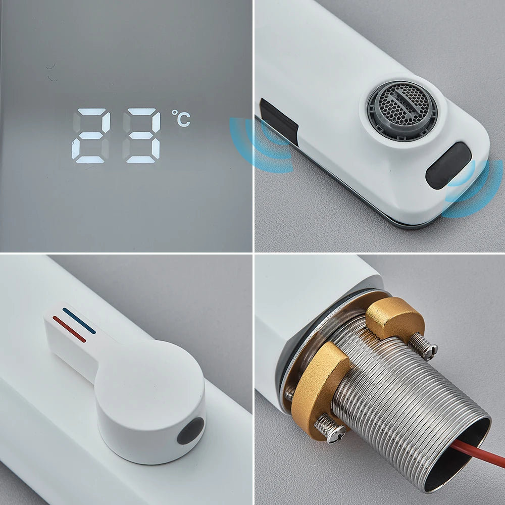 Smart Touchless Basin Faucet with Digital Display