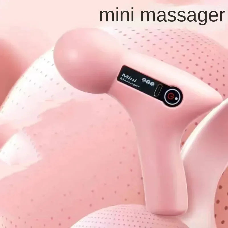 Mini LCD Muscle Massager Gun – 6 Heads
