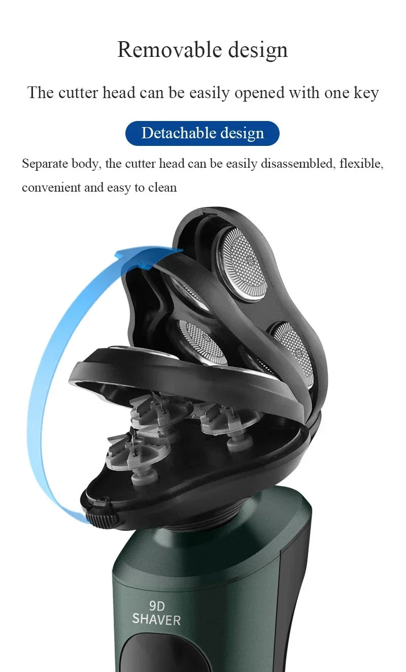 Waterproof Electric Shaver for Men Rechargeable