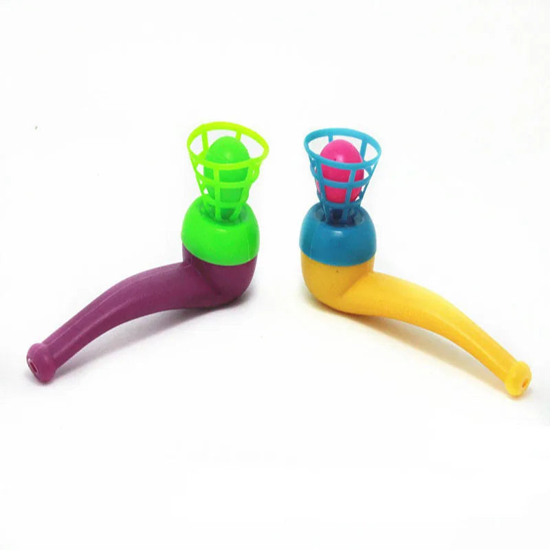 3pcs Plastic Pipe Blowing Ball Kids Toys Set