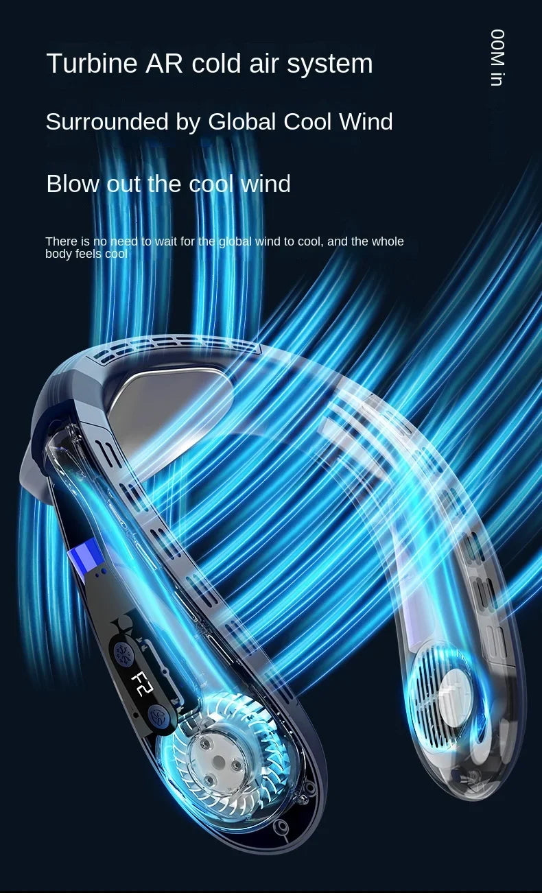 Portable Neck Air Conditioner Bladeless Cooling Fan