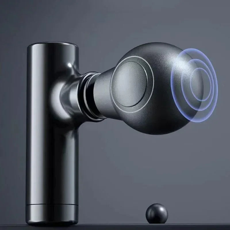 Mini LCD Muscle Massager Gun – 6 Heads