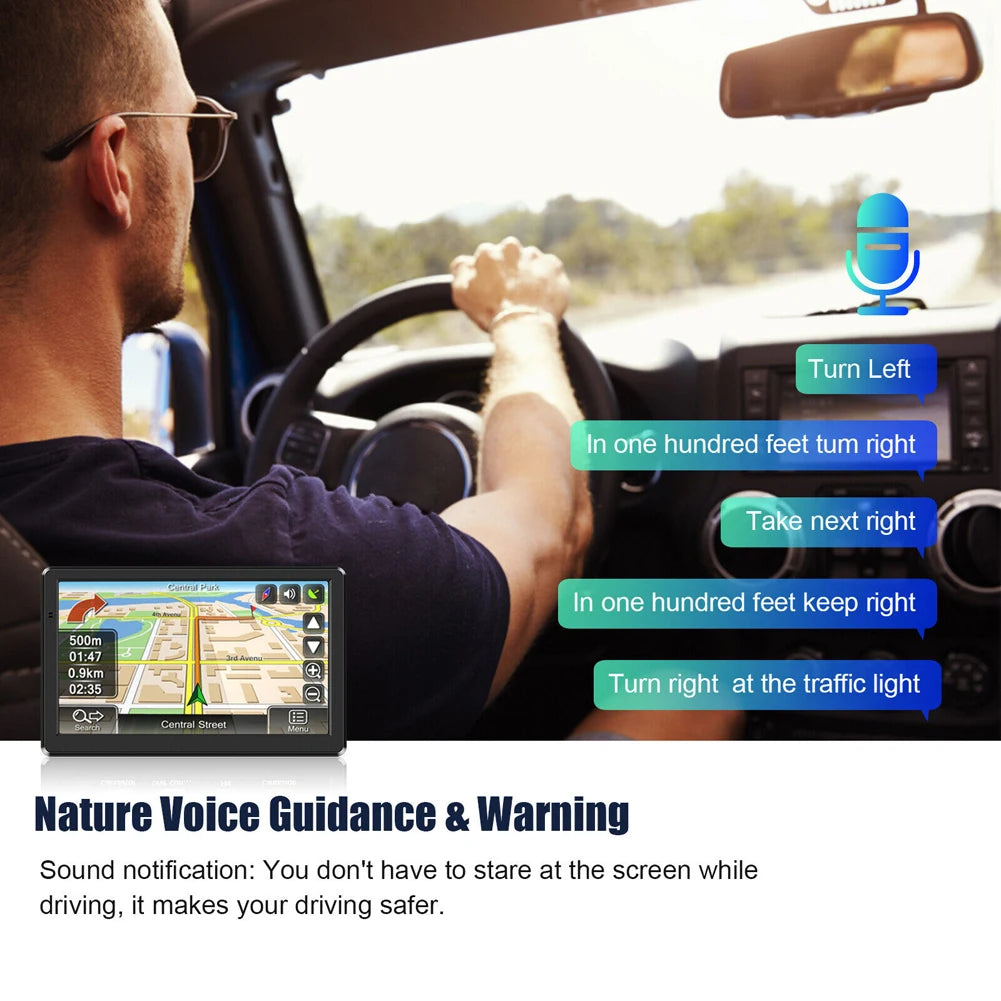 7" GPS Car Navigation – Universal Touchscreen Sat Nav