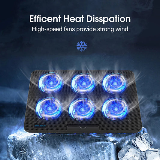 Keep your laptop cool with Coolcold’s 6-fan pad!