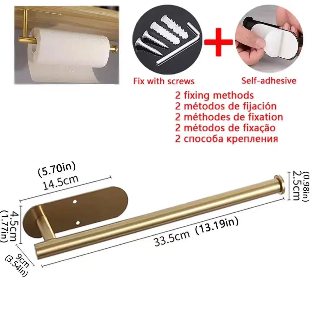 Kitchen Paper Towel Holder Adhesive Tissue Hanger