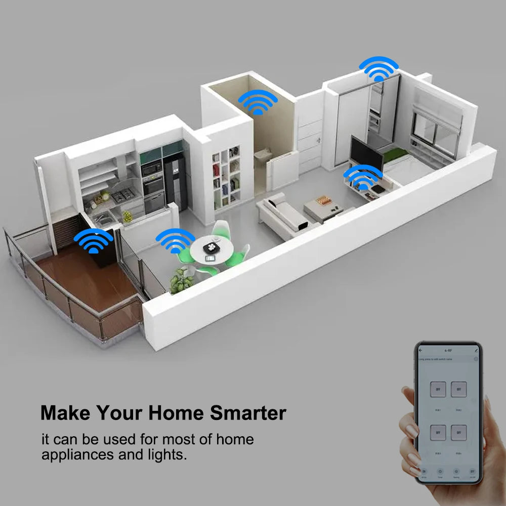Tuya Smart WiFi Switch Module – Multi-Channel Relay Control