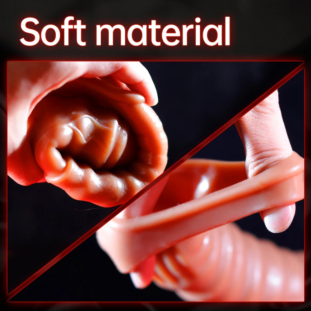 Reusable Silicone Penis Enlargement Sleeve & Cock Rings