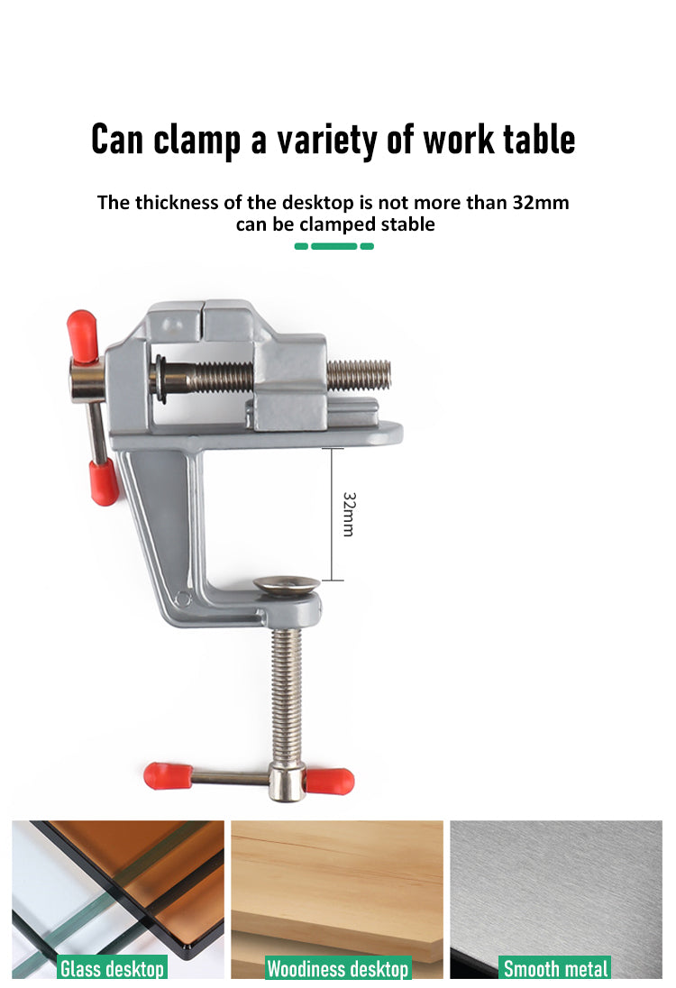 Mini Aluminum Bench Vise for Hobby & Craft