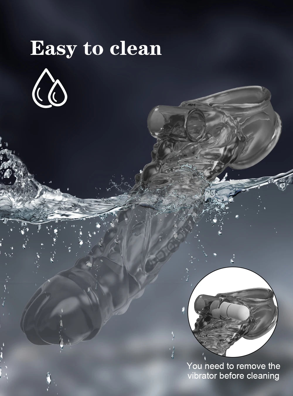 Reusable G-Spot Vibrator & Cock Ring Set