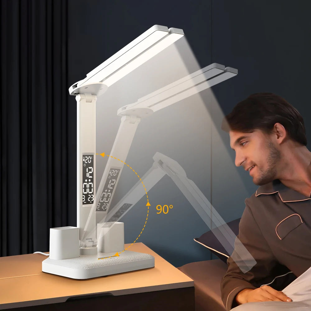 Smart Touch LED Desk Lamp Rechargeable for Study