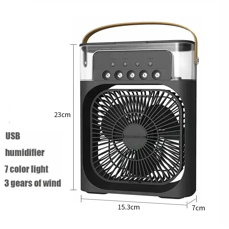 3 In 1 Fan AIr Conditioner Household Small Air Cooler LED Night Light