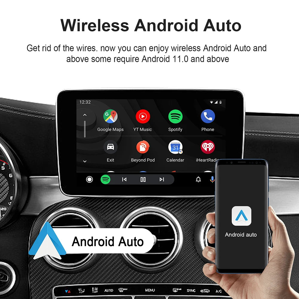 Smart CarPlay AI Box – Android 13 TV Power in Your Car!
